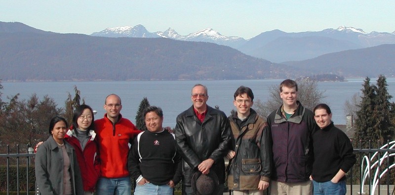 2005 Group Photo: Millie Sikdar, Shu Li, Flavio Wasniewski, Yewlam Neo, 
        Ian Cumming, Bernd Scheuchl, Scott MacIntosh and Kaan Ersahin .